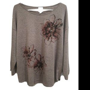 Anthropologie Sunday Large Pullover Tan